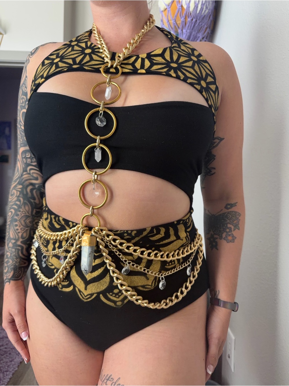 Crystal Body Chain Harness - Picture 1 of 3